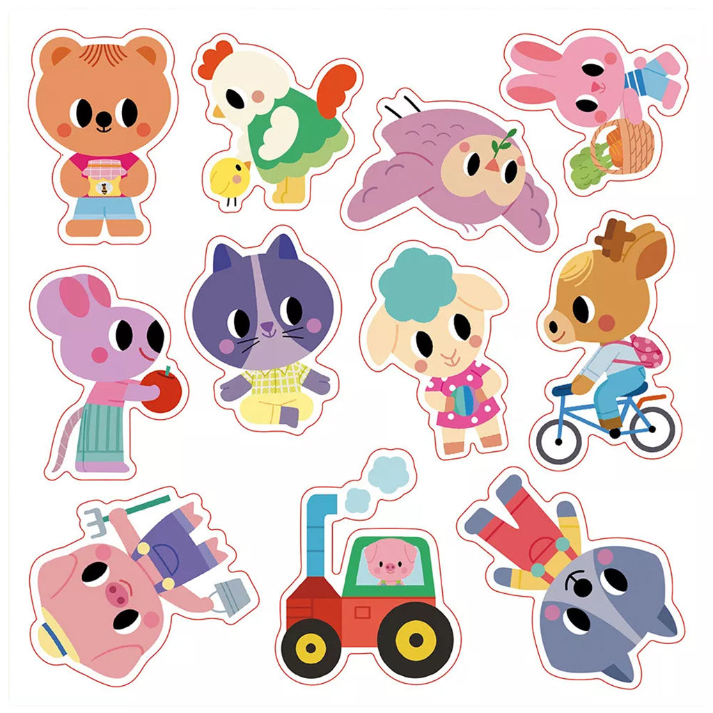 Janod Reusable Chunky Stickers