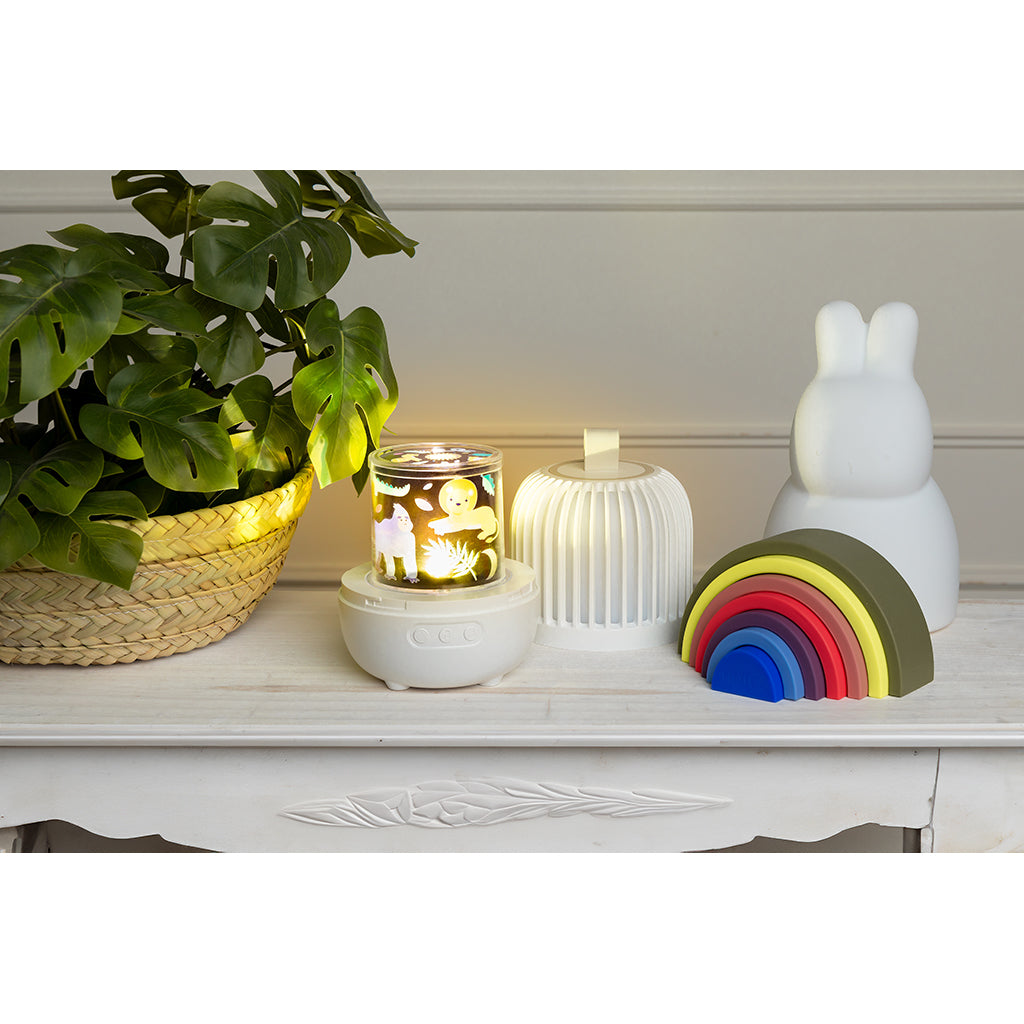 Little L Silicone Baby Toy, Rainbow - Shades of Green, Pink, and Blue