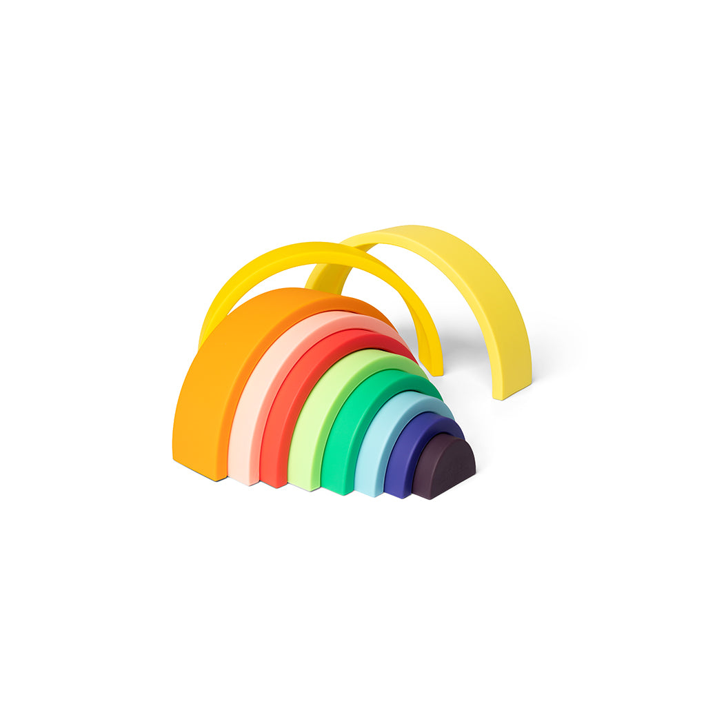 Little L, Silicone Baby Toy, Colorful Rainbow