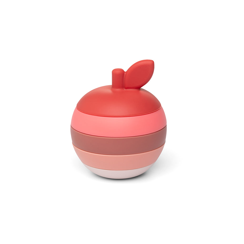 Little L, Baby Toy, Stacking Apple - Red and Pink