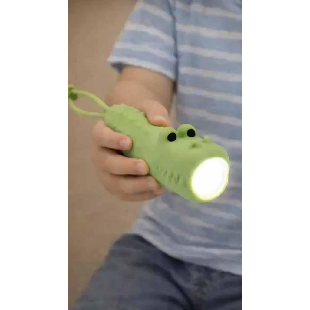 Little L, silicone flashlight – Crocodile