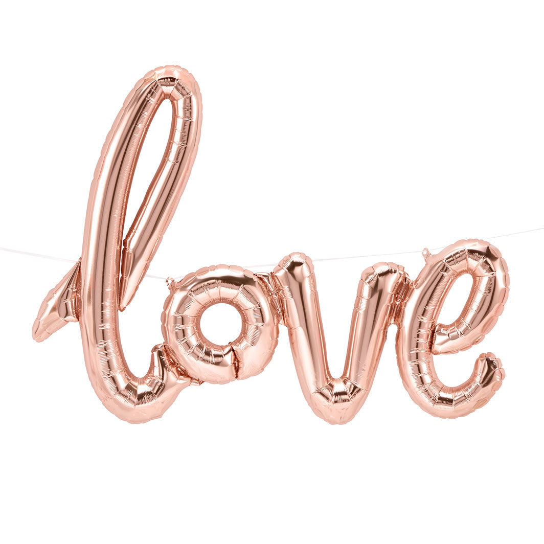Northstar Balloons, Rose Gold Foil Balloons - Love