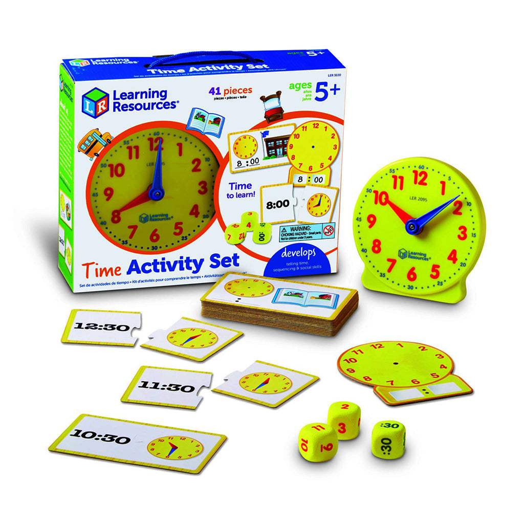 Learn to Tell the Time – Activity Set with Clock
