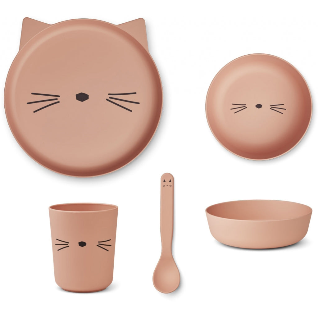 Liewood Brody Junior Set - Cat Rose Blush
