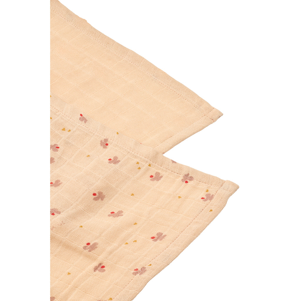 Liewood Lewis Muslin Cloths, 2-Pack – Mini Butterfly/Apple Blossom Mix