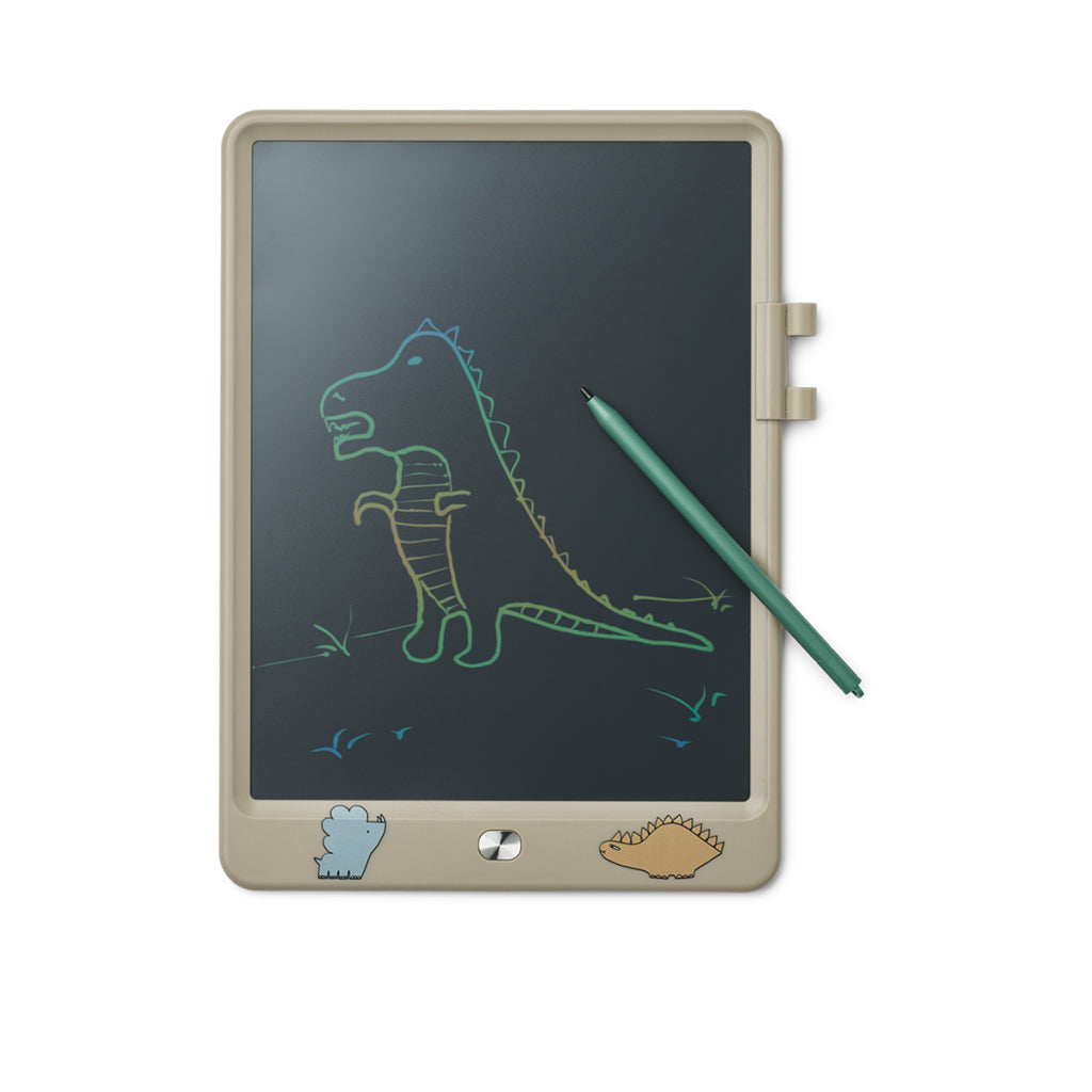 Liewood Zora Drawing Tablet with LCD Screen, Dinosaurs/Mist
