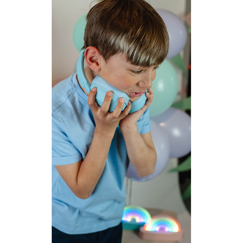 Lalarma Hybrid Active Noise-Cancelling Headphones for Kids - Blue