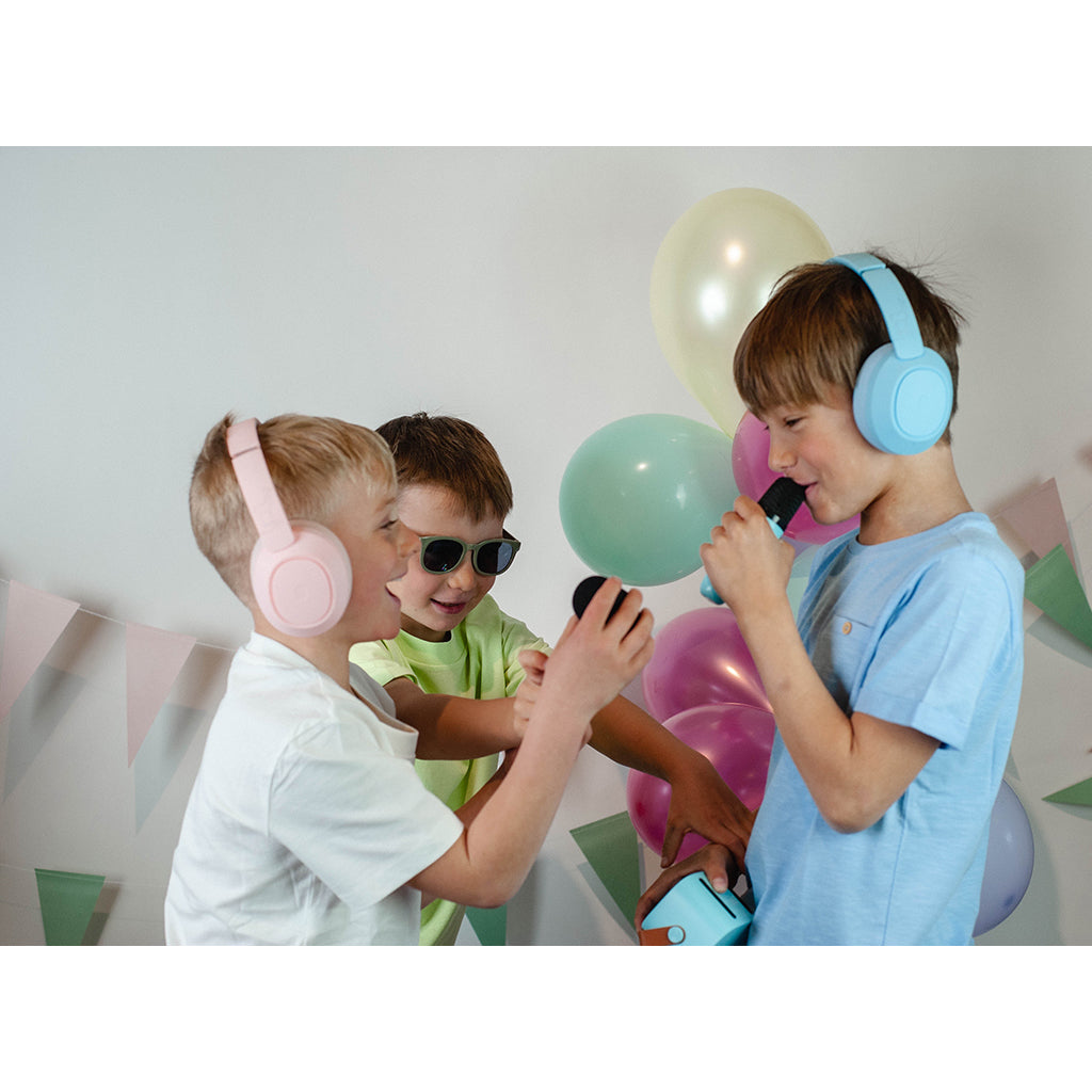 Lalarma Hybrid Active Noise-Cancelling Headphones for Kids - Pink