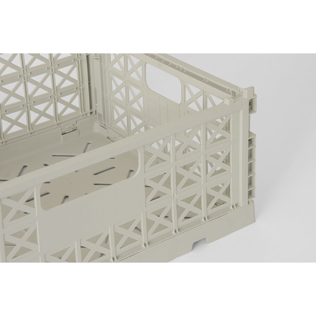 Gergerland Folding Crate, Size 2 - Light Gray