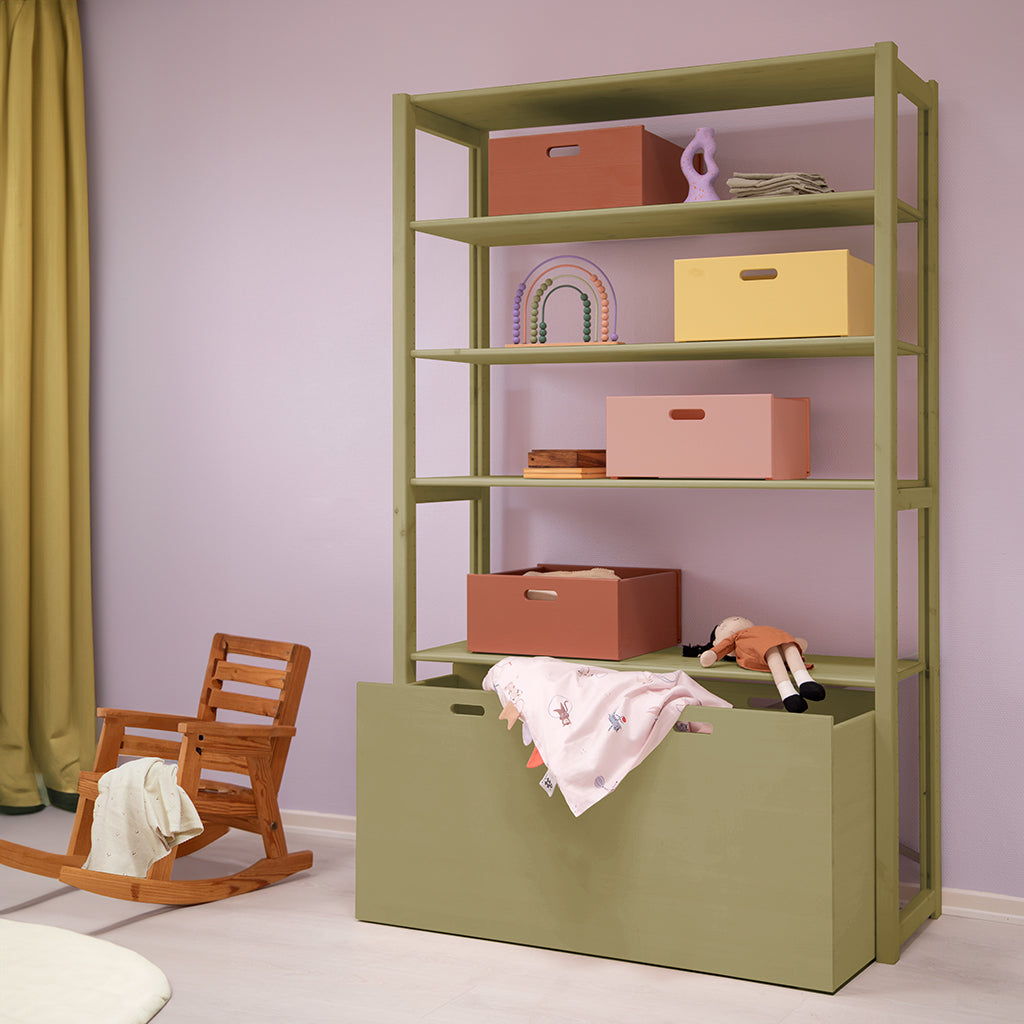 By Aulum Dana Large Storage Box with Wheels, Various Sizes - Olive