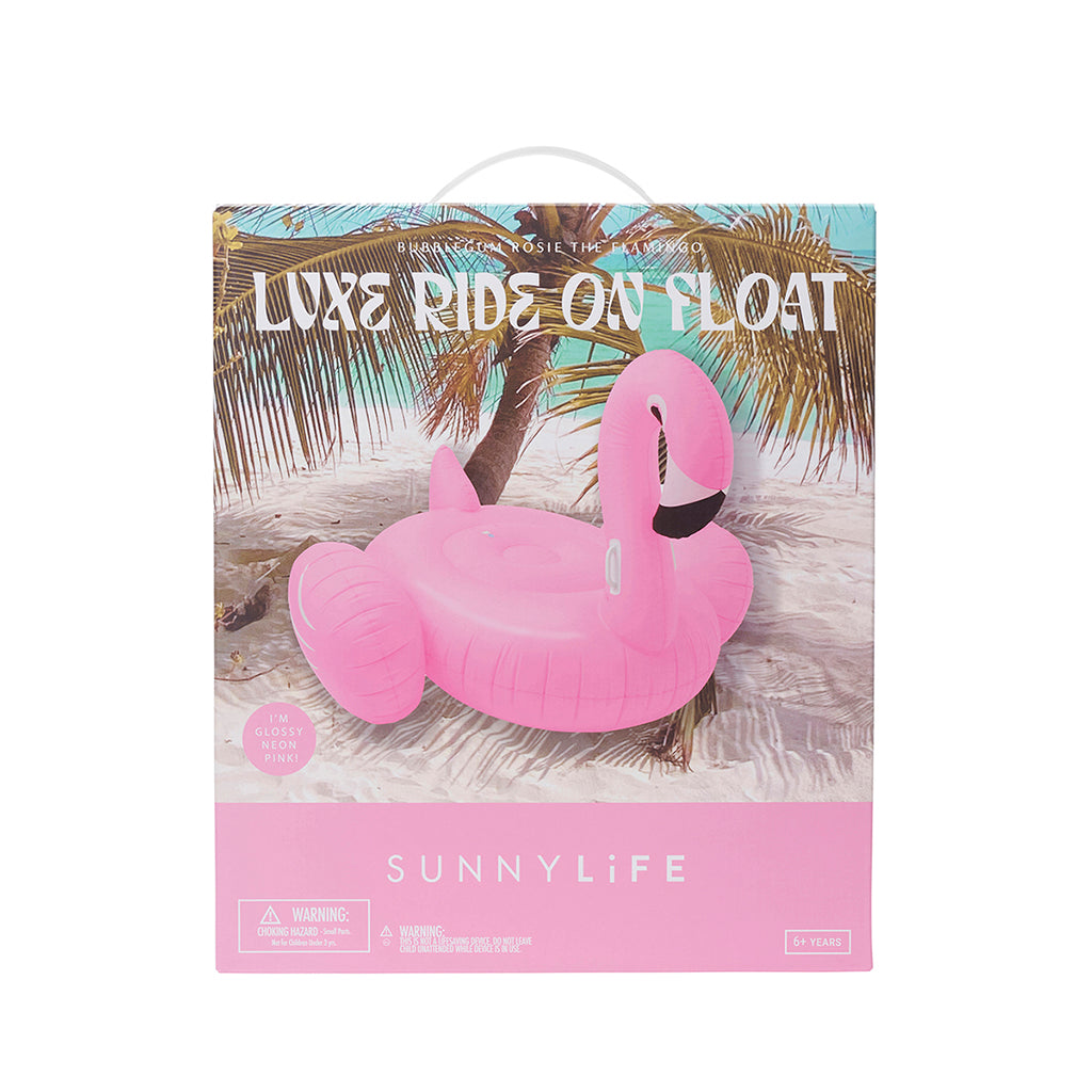 Sunnylife Pool Float, Flamingo-Inflatable Rosie Bubblegum Pink - Suitable for Ages 6 and Up