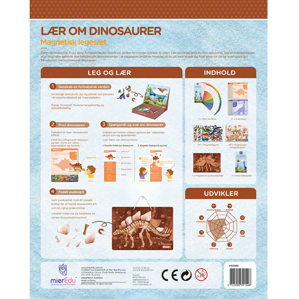 mierEdu Magnetic Playset – Learn About Dinosaurs