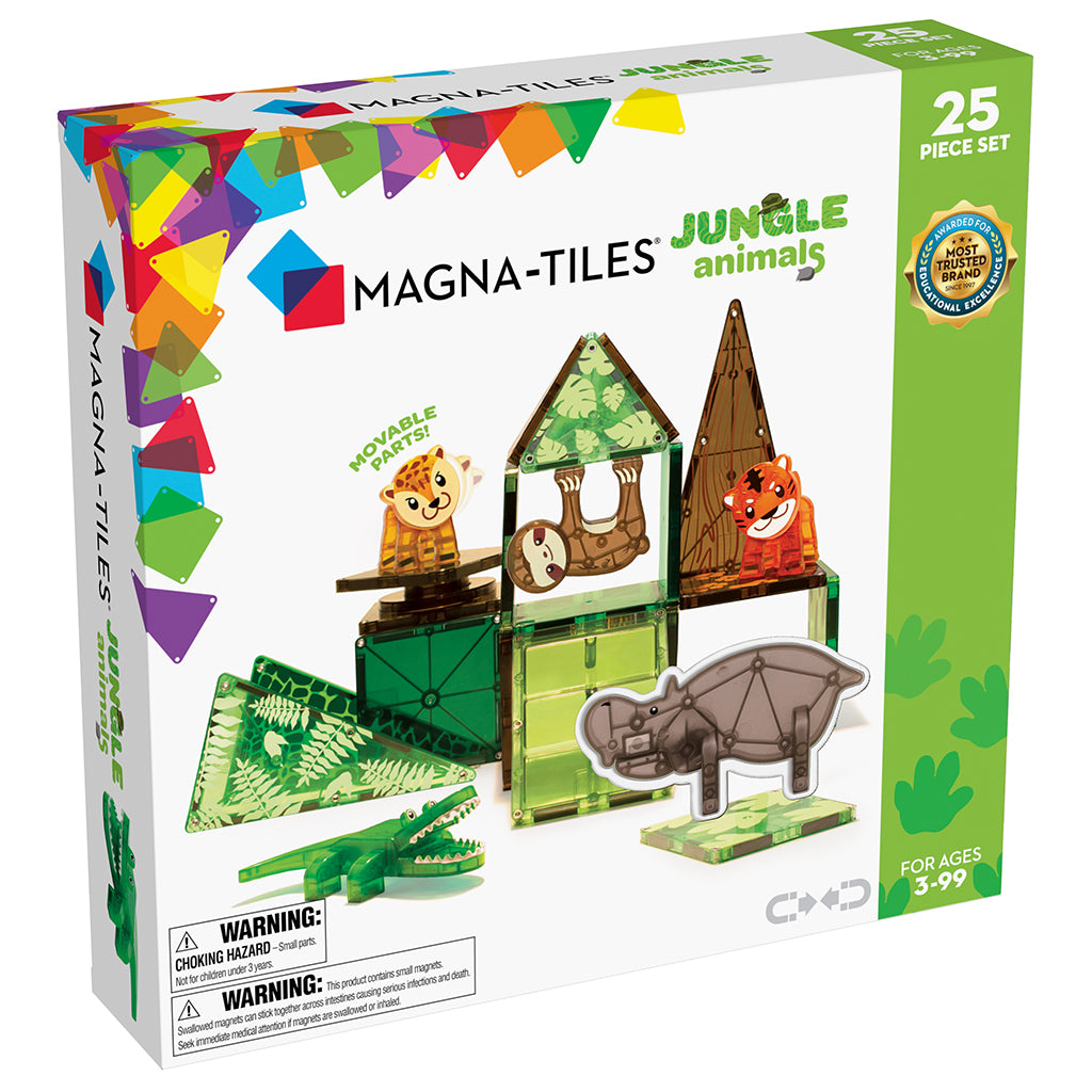Magna-Tiles Jungle Animals, Set of 25 Pieces