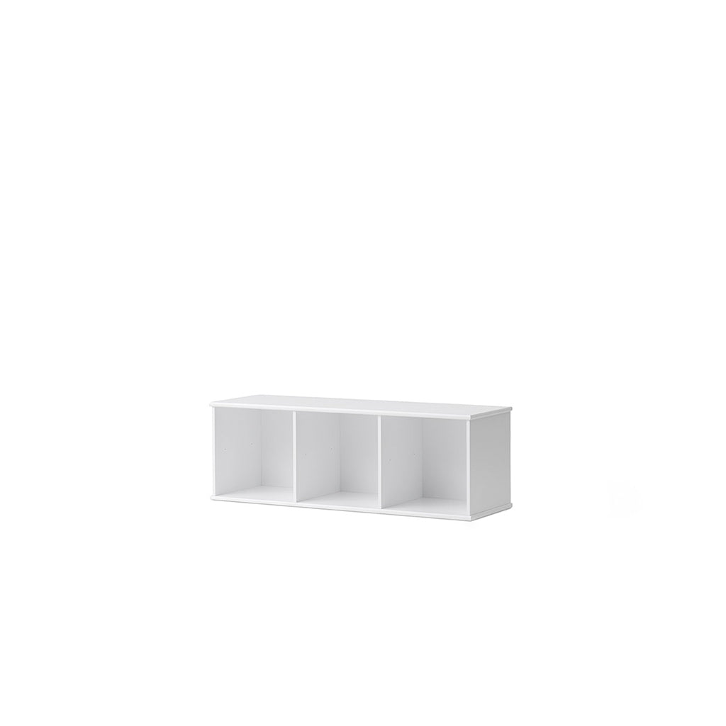 Oliver Furniture Wood shelf, 3x1 compartments – with or without horizontal plinth