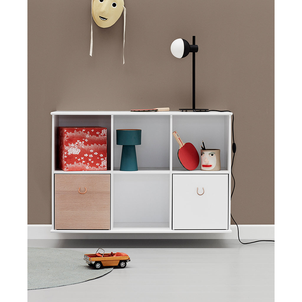 Oliver Furniture Wood Shelf, 3x2 Compartments – Available with or without horizontal base