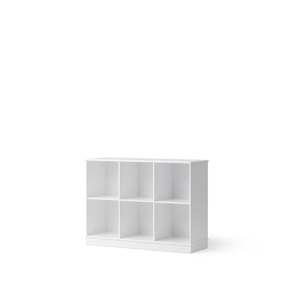 Oliver Furniture Wood Shelf, 3x2 Compartments – Available with or without horizontal base