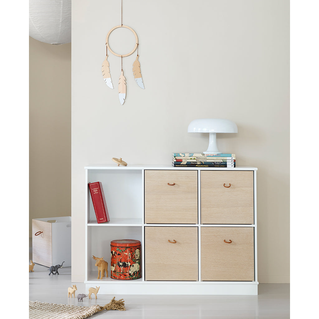 Oliver Furniture Wood Shelf, 3x2 Compartments – Available with or without horizontal base