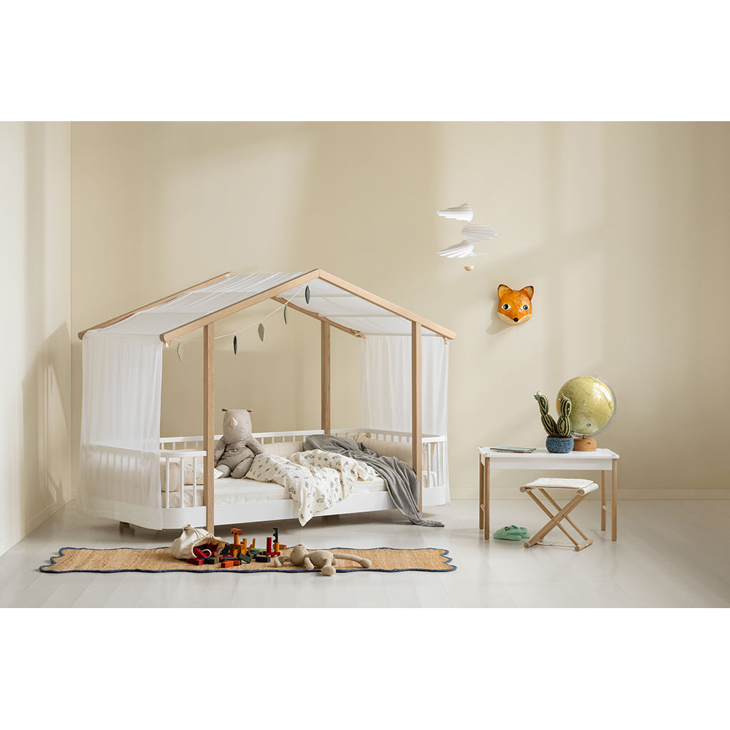 Oliver Furniture, Wood Original Canopy Cover only – White/Oak