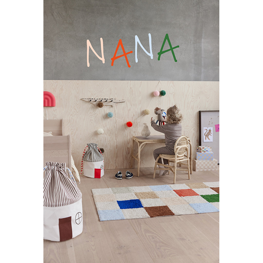 OYOY Rug, Checkered Pattern