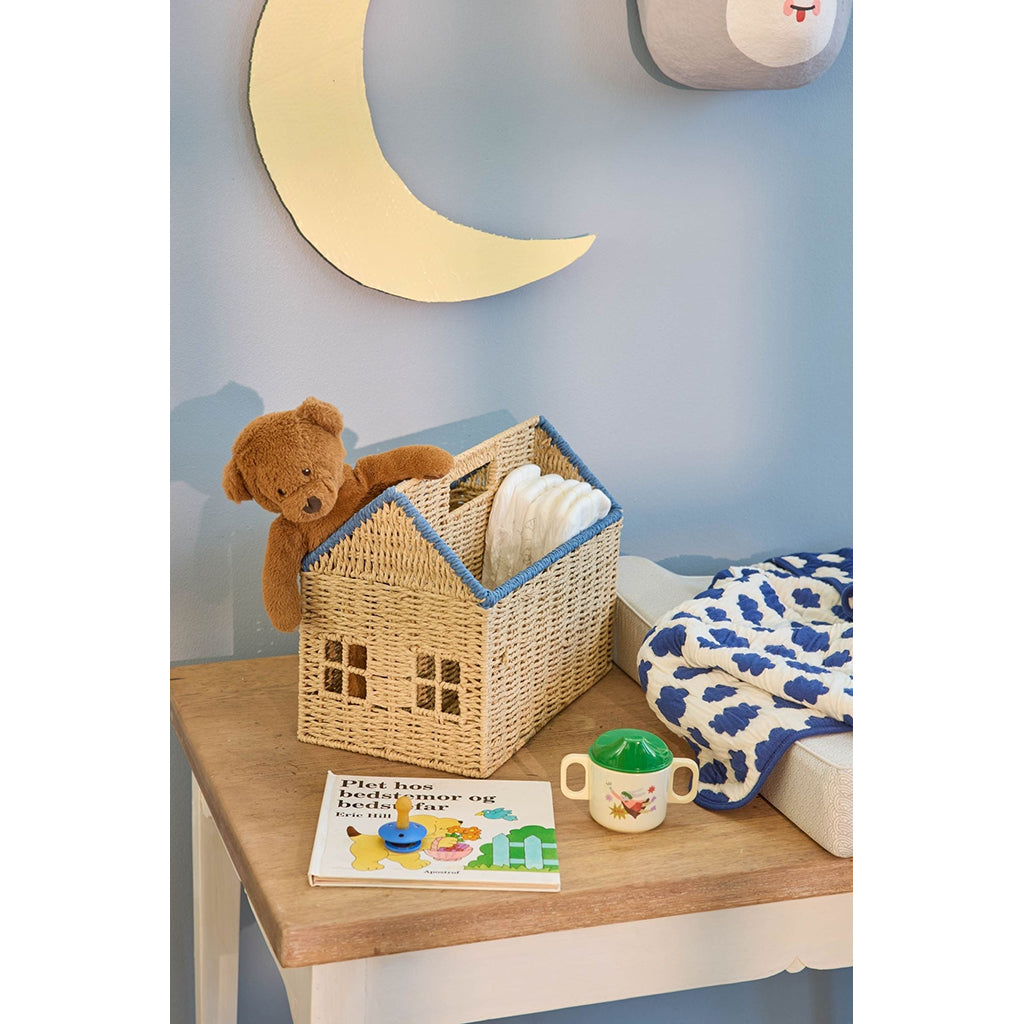 Rice House Book Organizer - Blue