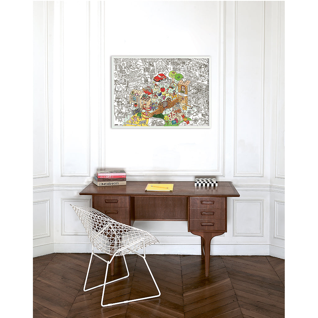 Omy Large Coloring Poster, 70 x 100 cm - Kids Life