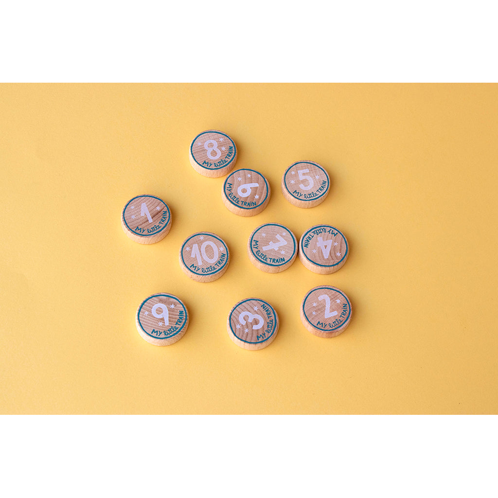 Londji Puzzle, My Little Train, Set of 10 Puzzles with 3 Pieces Each