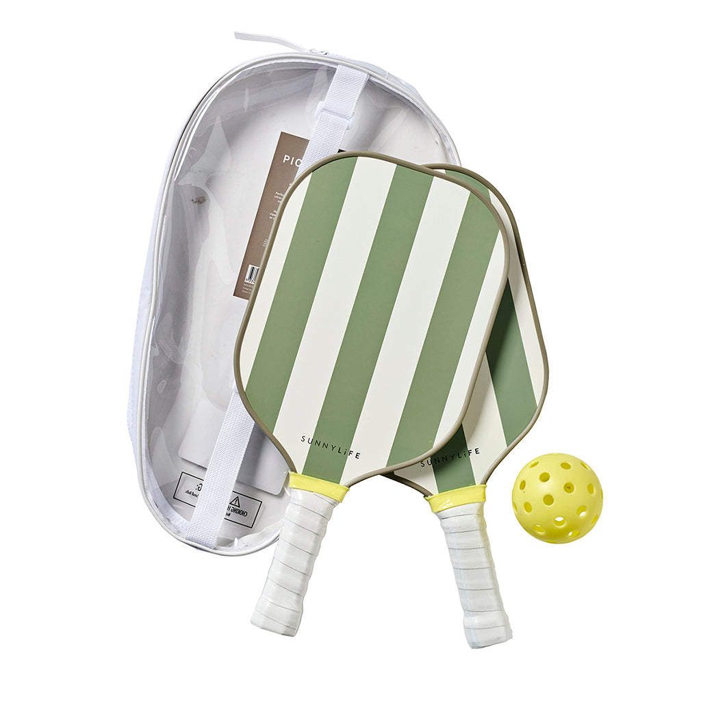 Sunnylife Pickleball Set, Seagrass Sage
