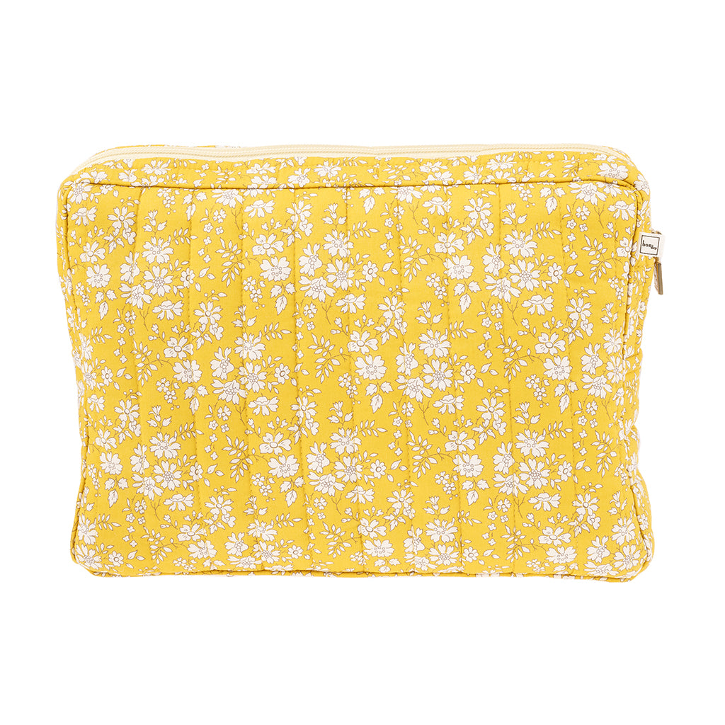 Bon Dep Pouch Large, Toiletry Bag with Liberty - Capel Yellow