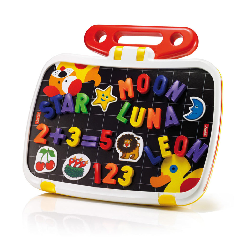 Quercetti Magnetic Board, Set with Letters and Numbers