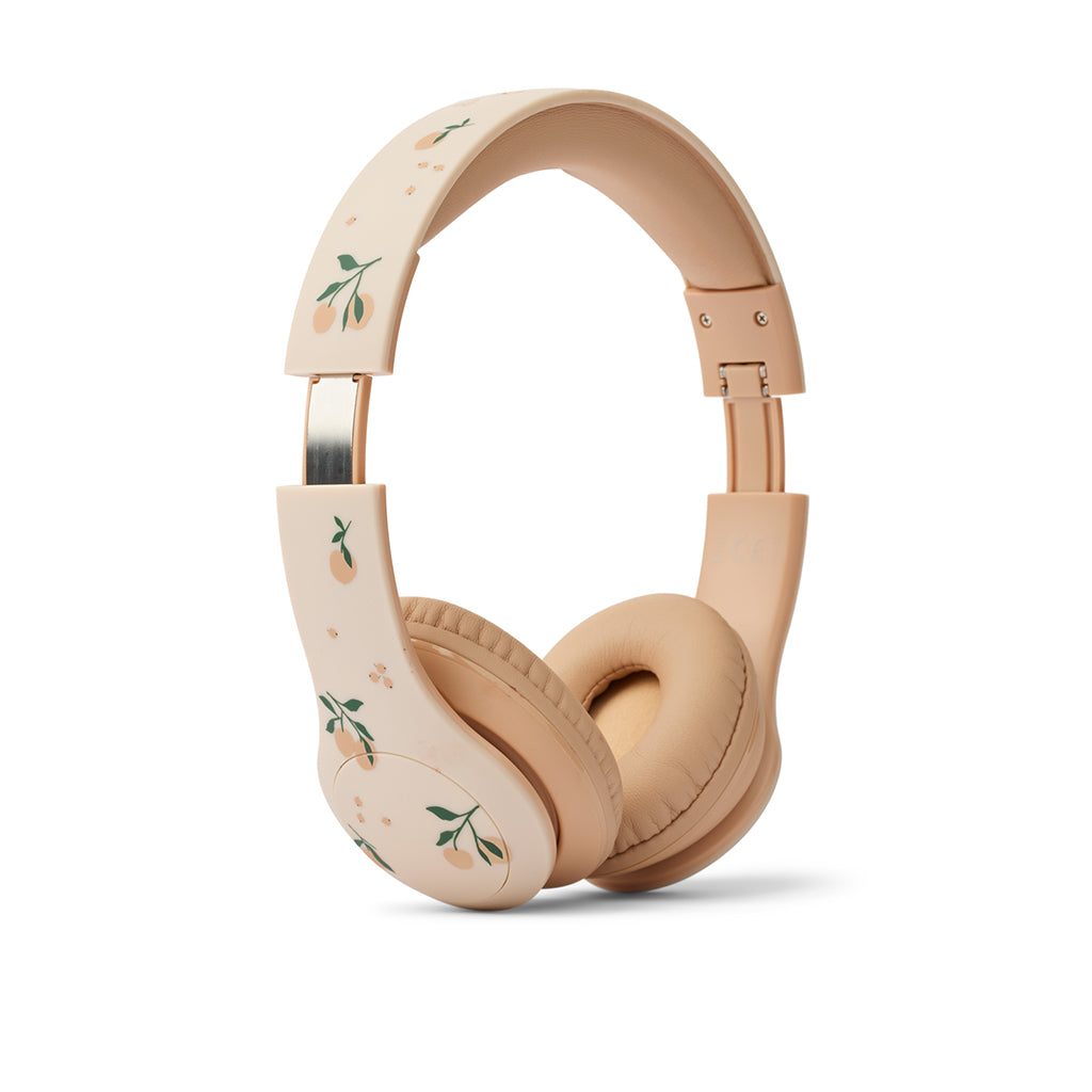Liewood Quinn Wireless Headphones, Peach/Sea Shell