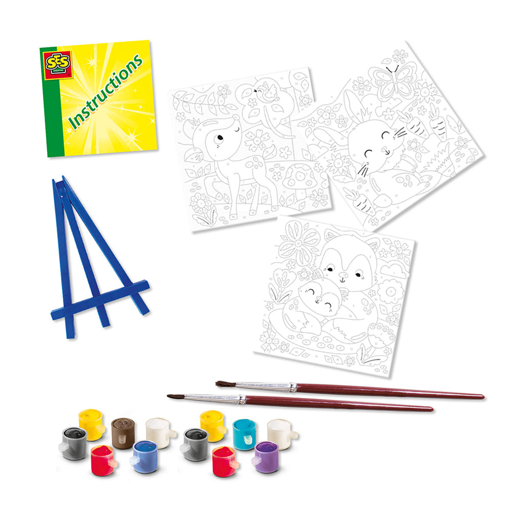 SES Creative Paint by Numbers – Woodland Animals