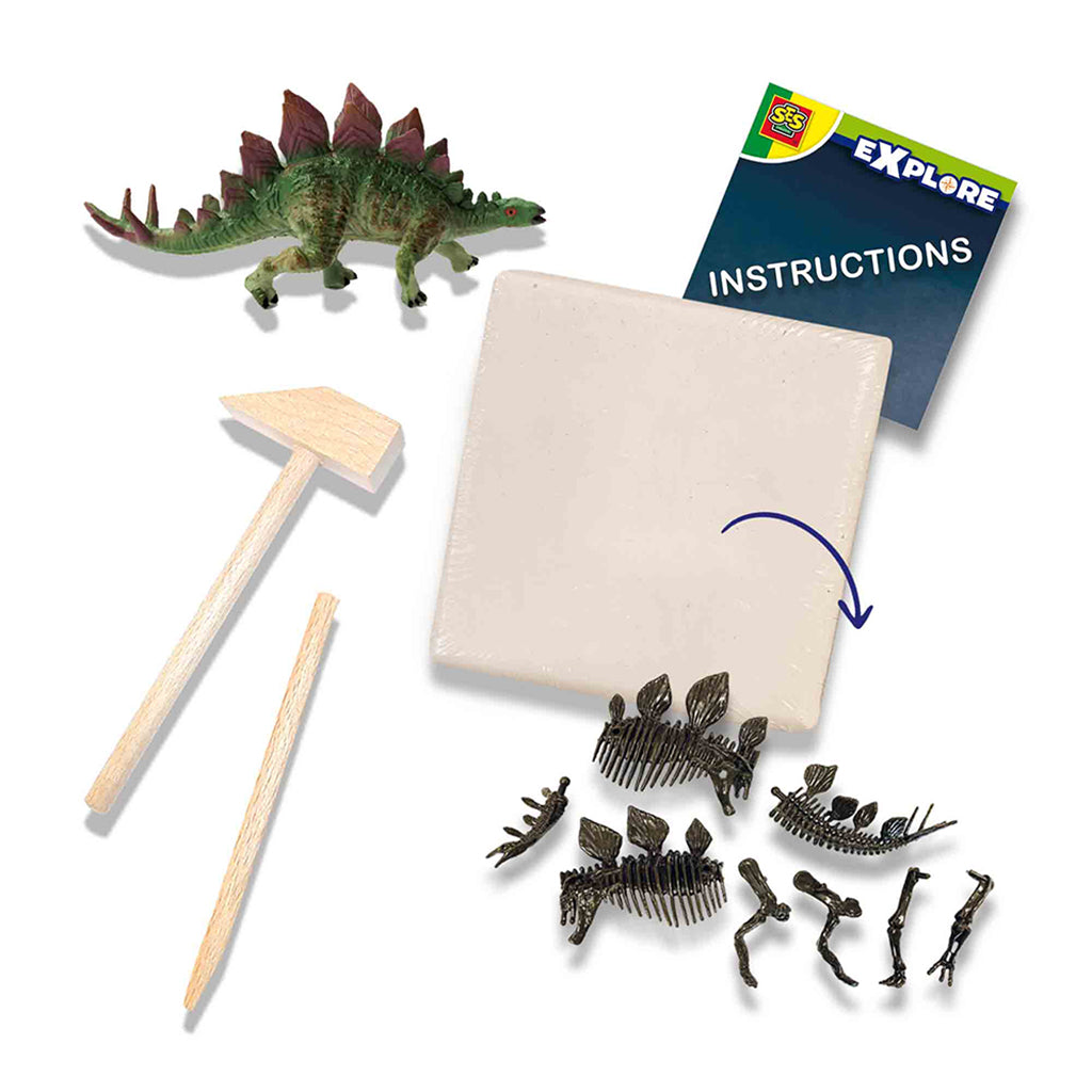 SES Creative, Explore, Dig Out - Stegosaurus and Skeleton