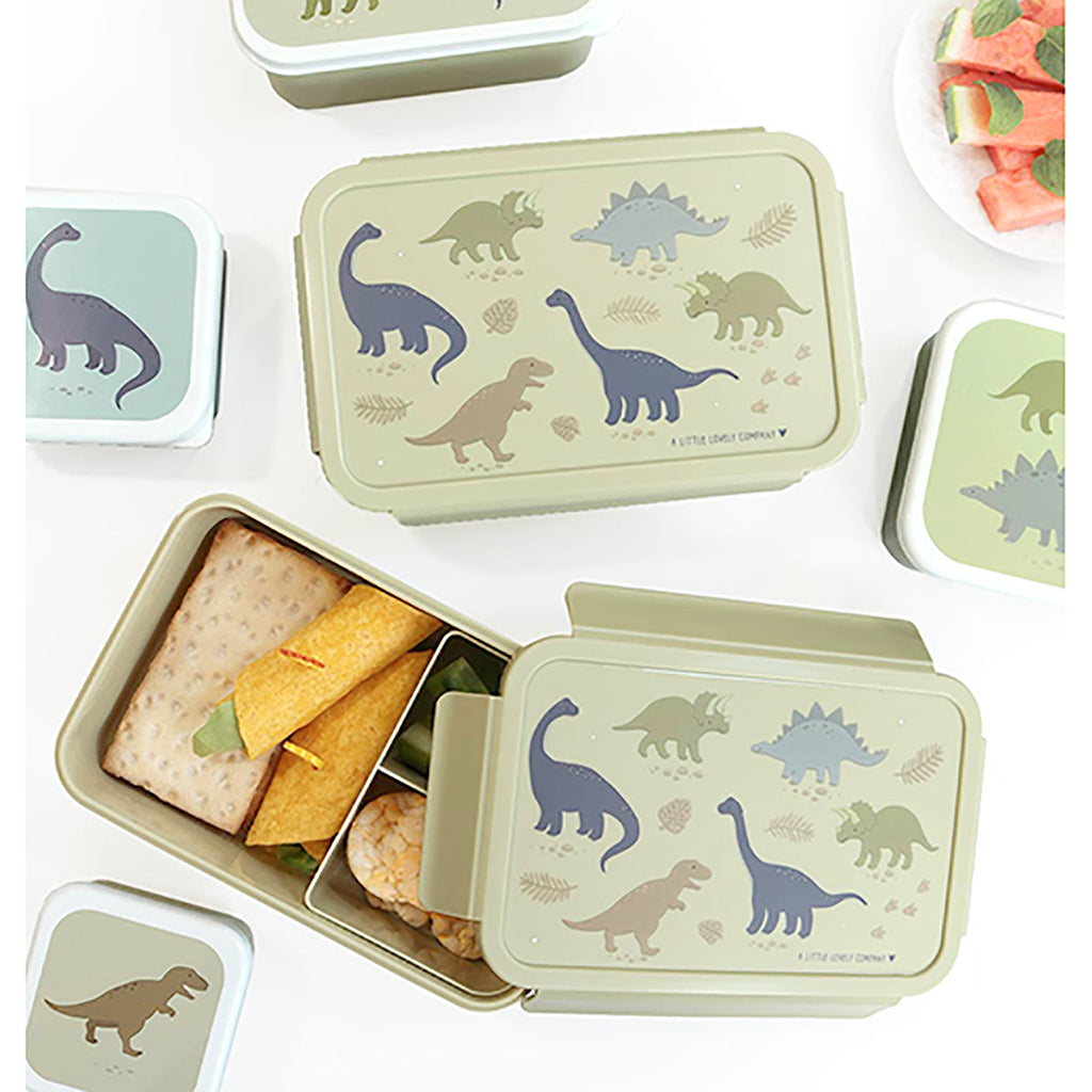 A Little Lovely Company Bento Lunchbox - Dinosaur