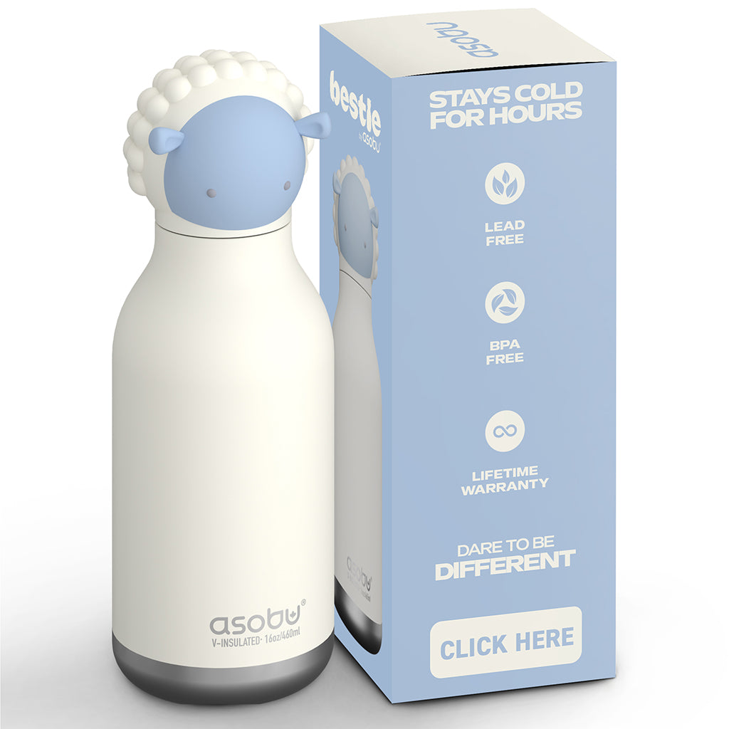 Asobu Bestie Animal Thermal Bottle, 460 ml – Sheep