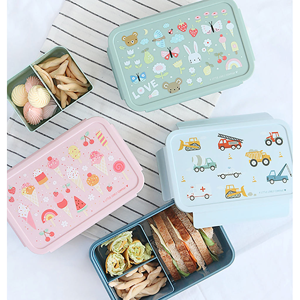 A Little Lovely Company Bento Lunchbox – Vehicles