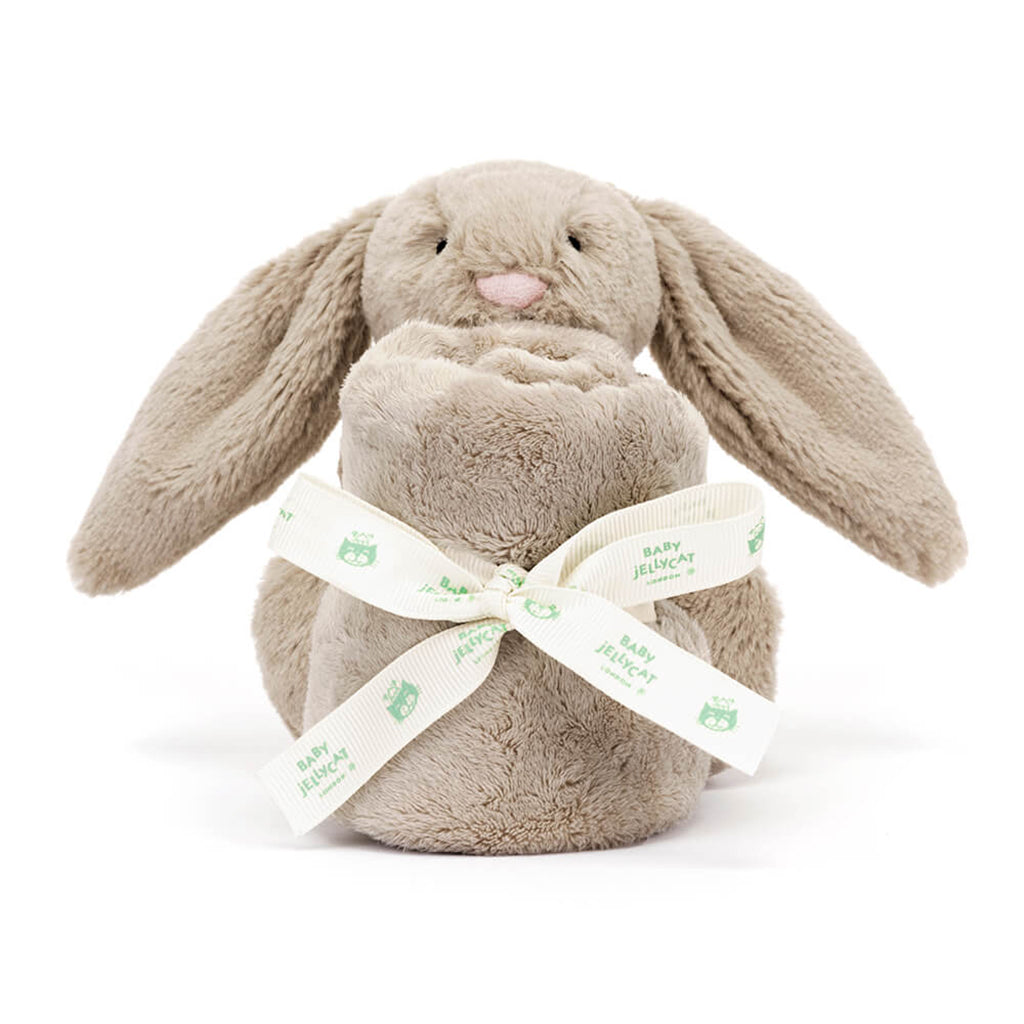 Baby Jellycat Plush, Bashful Comfort Blanket - Beige Bunny