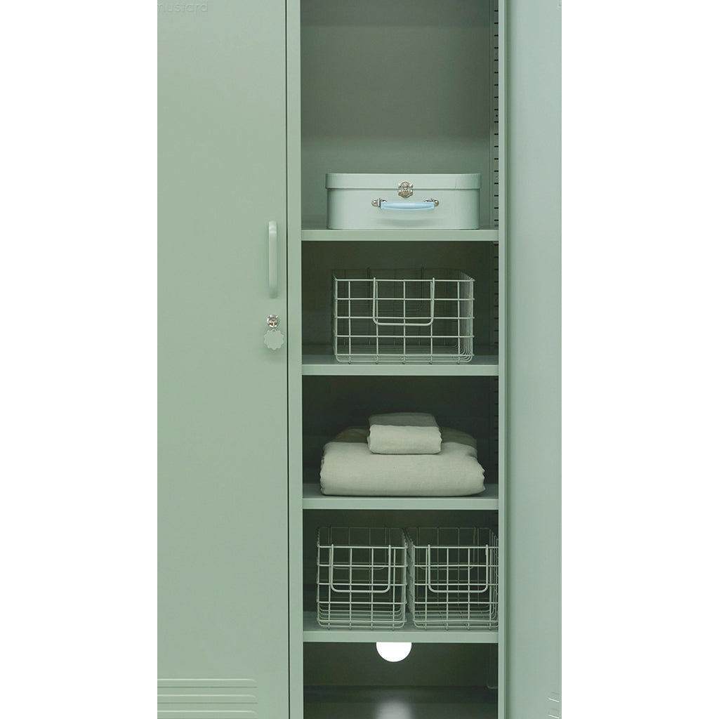 Mustard Made Baskets, Set of 3 Wire Baskets - Sage