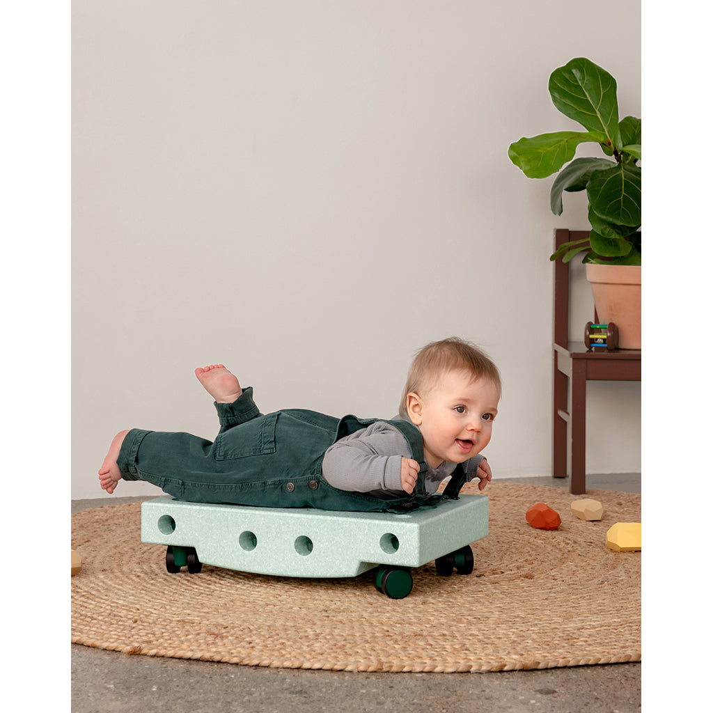 Modu Rolling Board, Foam Activity Toy, 5 Pieces - Ocean Mint/Forest Green