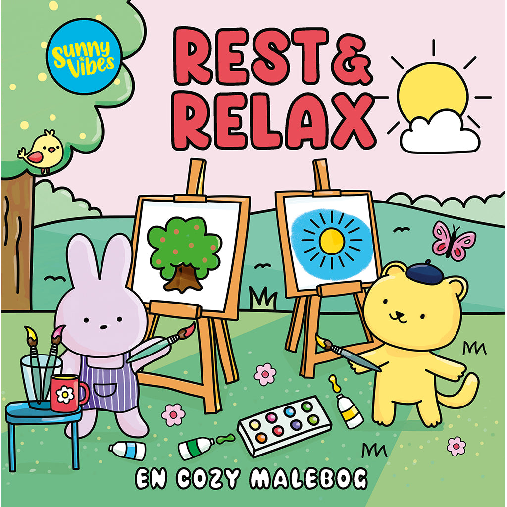 Sunny Vibes, Rest & Relax - Cozy Coloring Book