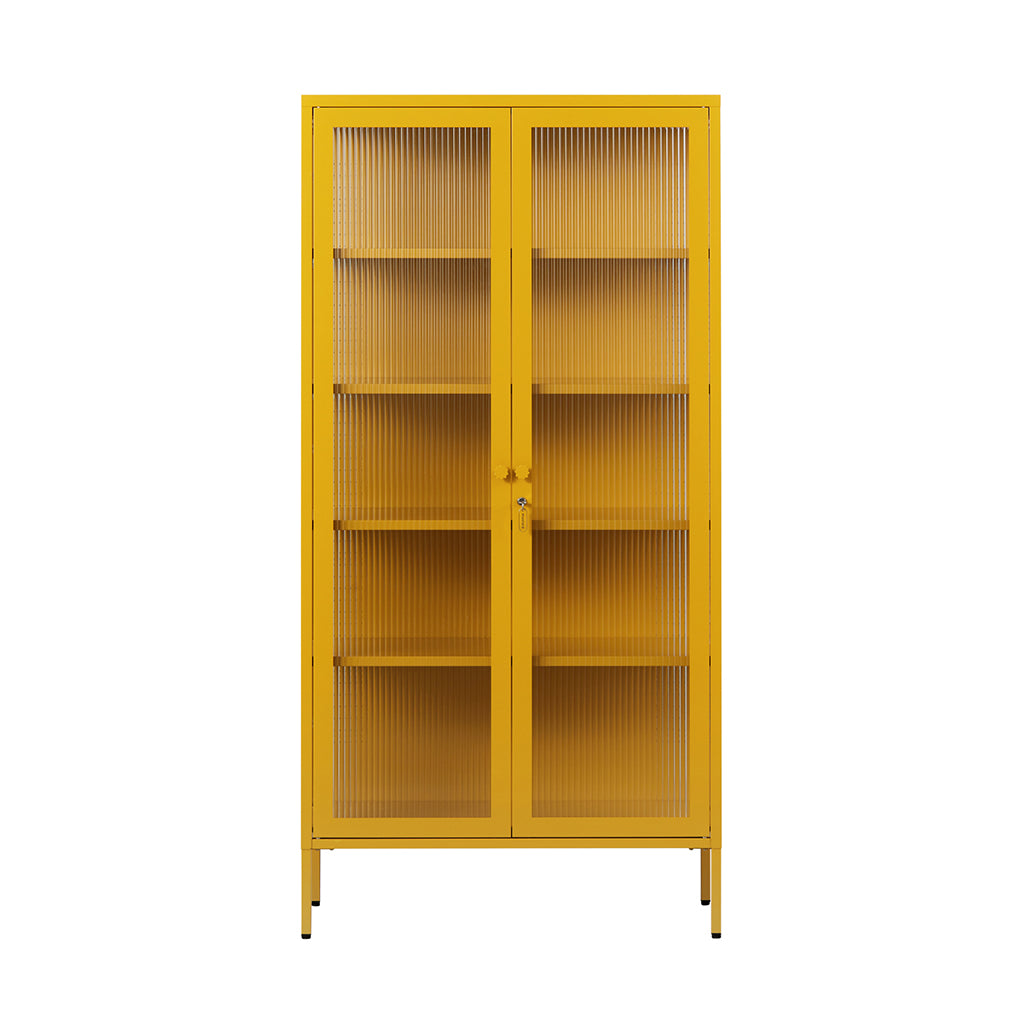 Mustard Made The Collector, Glass Display Cabinet - Mustard