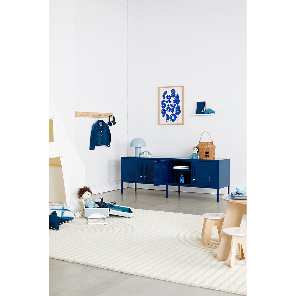 Mustard Made The Standard Cabinet, Navy