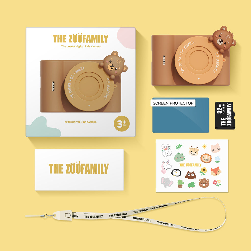 The ZooFamily, Urban Zoo Kids Camera, Ages 5-10 - Bear