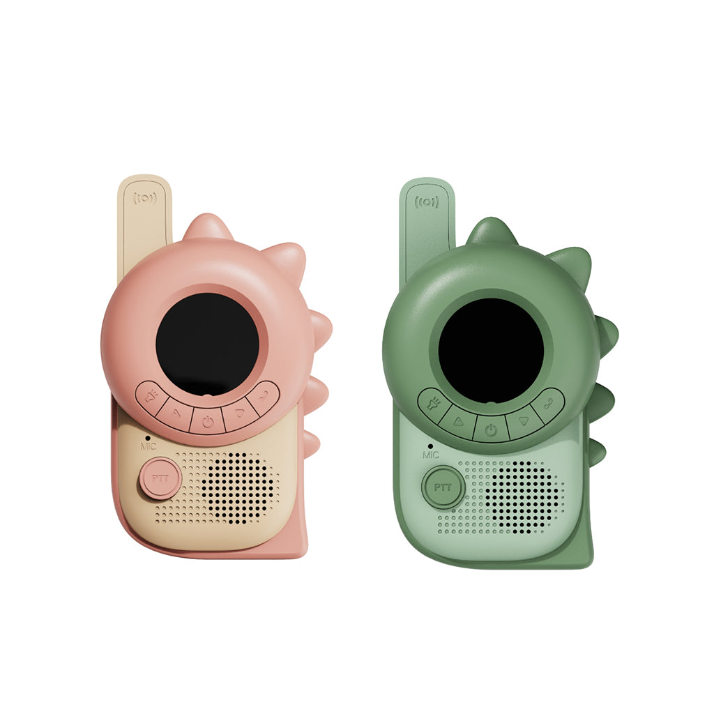 The ZooFamily, Zoo Walkie Talkie for Kids, Ages 3 and Up - Dino Pink and Green