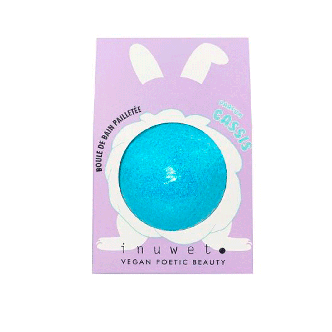Inuwet Bath Bomb, Glitter Turquoise Blueberry