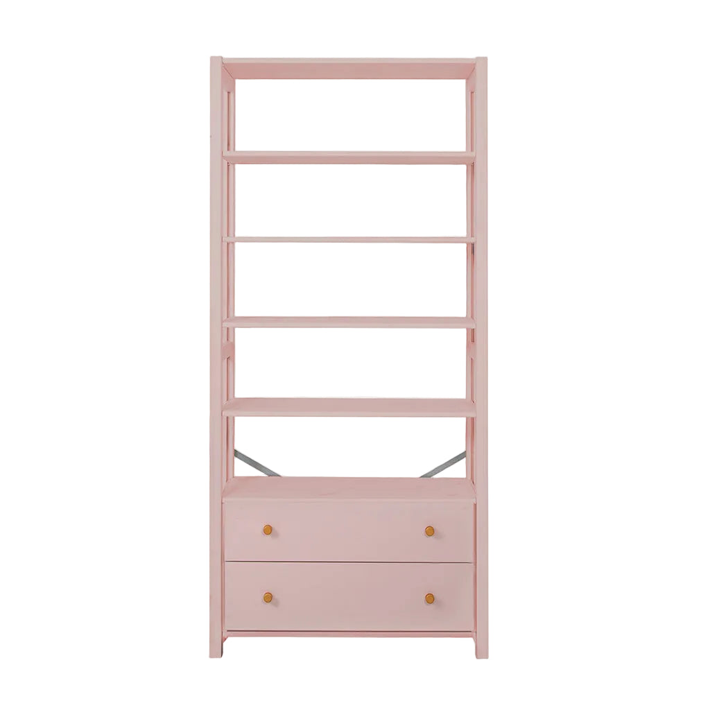 By Aulum Vangså shelving unit with storage, H: 179 x W: 83 cm – Blush