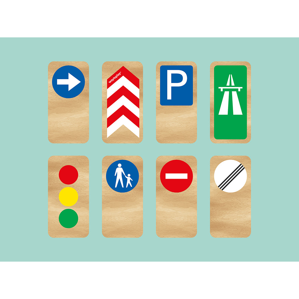 Waytoplay Traffic Signs, 8 Pieces