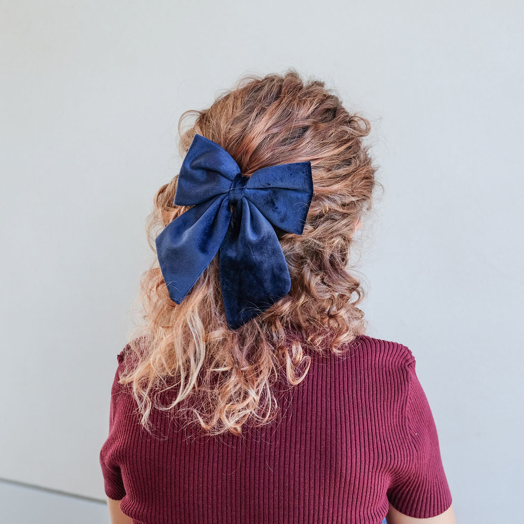 Mimi & Lula Hair Accessories, 2 Hair Bows - Stripe Agnes Pony Pals