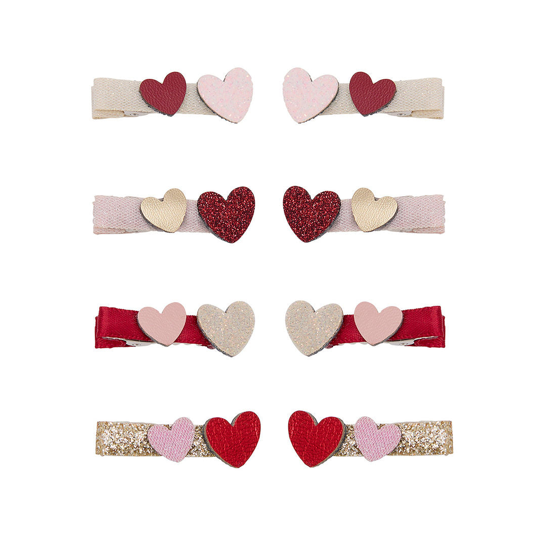 Mimi & Lula 8 Hårclips - Teeny Weeny Heart