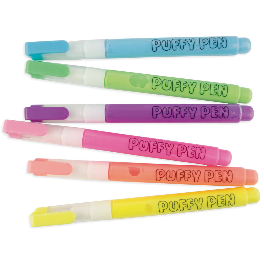 Ooly, Magic Puffy Pens – Set of 6 Neon Colors
