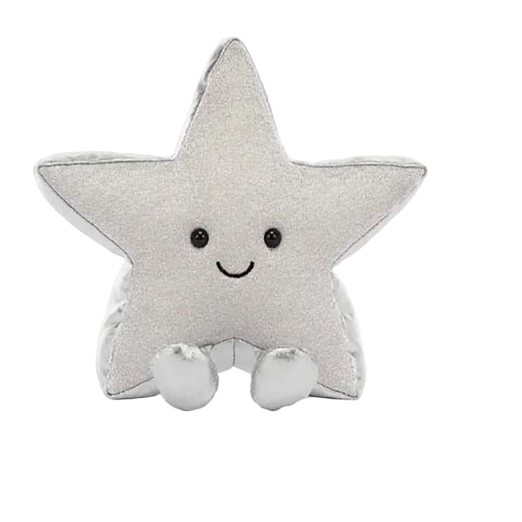 Jellycat Plush Toy, Amuseables Silver Star - 17 cm
